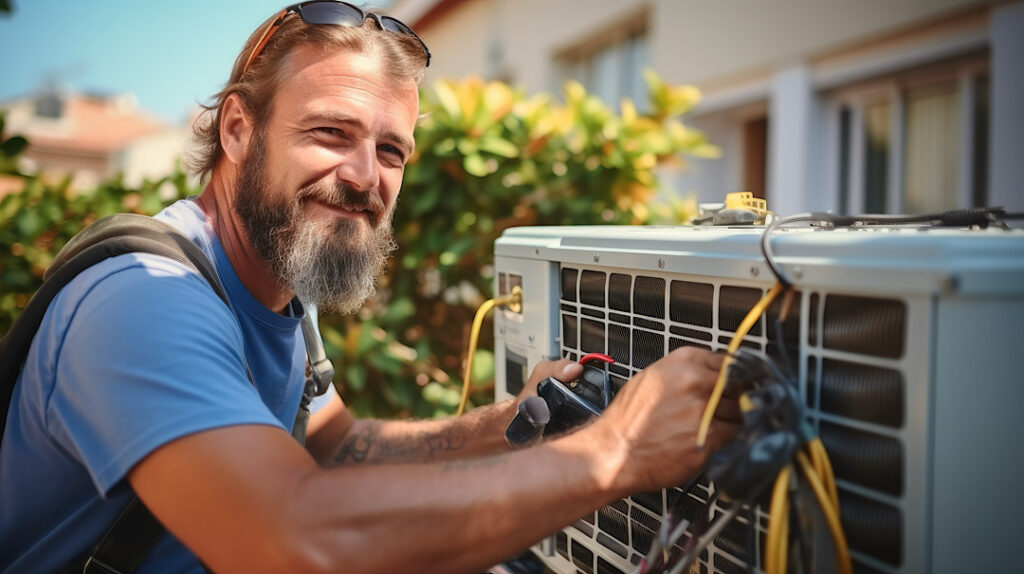 Spring HVAC technician
